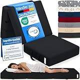 ELONEO Klappmatratze, Gästematratze, 3-teilige Faltmatratze, Schaumstoff...