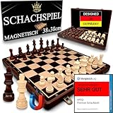 APEQi® Premium Schach MAGNETISCH - Schachspiel Holz HOCHWERTIG -...