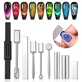 Saviland 9 Stück Nail Art Werkzeug Magnetstift Nagel-Kunst Magnet Stick...