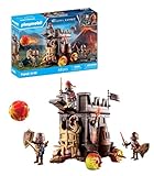 PLAYMOBIL Novelmore 71643 Angriffswagen mit Feuerkanone, mit drei Rittern...