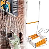 Notfall-Leiter – wiederverwendbare Rettungsleiter mit Haken für sichere...