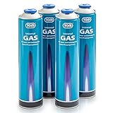 Tom 2 x, 4 x oder 8 x 330 g Universalgas Kartuschen mit Schraubgewinde 600...