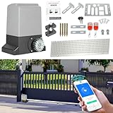 Fiqops Schiebetorantrieb Set 1200kg 550W, Smart WiFi Torantrieb...