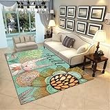 QGYFRE Designer Teppich Wohnzimmer Kitchen Rug Grauer Zimmer-Deko-Teppich...