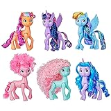 My Little Pony Puppen Ponygenerationen Regenbogenset mit 6 Ponyfiguren (14...