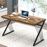 FOLUBAN Home-Office-Schreibtisch, moderner Computertisch aus Holz und...