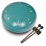 REGIS Zungentrommel 6 Zoll 8 Töne - Tongue Drum mit Schlägeln -...