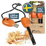 LIGHT MY FIRE Feuerstahl Outdoor Army, 10 mm, 12000 Zündungen, 2-in-1 mit...