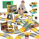 Autorennbahn ab 3 4 5 6 7 8 Jahre, 264 Stück 5 Cars Bagger Spielzeug...