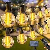 Warlisou Solar Garten Lichterkette: G40 50ft Led Blub - 15M Solar Garten...
