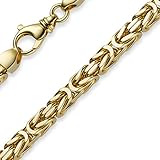 Schmuck Krone 7mm Königskette aus 750 Gold Gelbgold Kette Halskette 70cm...