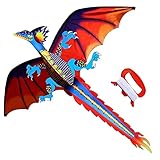 Touch the sky Drachen Flugdrachen Klassischer Drachen für Kinder 55 Zoll x...