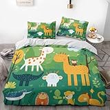 FTJGDHVB Bettbezug, Cartoon Animals 3D Printed Kids Indoor Decorative Duvet...