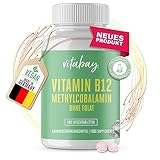 Vitabay Vitamin B12 500 µg Lutschtabletten hochdosiert ohne Folat – 180...