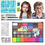 Kinder Gesichts Farben Kinderschminke Set - 42 Farbe Body & Face Paint...