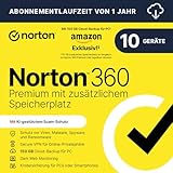 Norton 360 Premium mit extragroßer Backup-Kapazität – Amazon Exklusiv*...