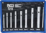 BGS 1218 | Rohrsteckschlüssel-Satz | 9-tlg. | SW 6 x 7 - 20 x 22 mm |...