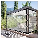 Anpassbarer, transparenter PVC-Pavillon mit Ösen und Seil, ideal für...