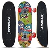 Apollo Skateboard - Monsterskate - Kinderskateboard 51cm, ABEC 3