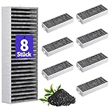 8 Stück Dunstabzugshaube Aktivkohlefilter für Siemens HZ9VRCR0...