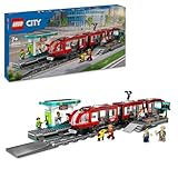 LEGO City Straßenbahn mit Haltestelle, Geschenkidee für Fans von...