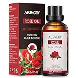 AESHORY Ätherisches Rosenöl 50ml, Rose Ätherische Öl 100% Reine...