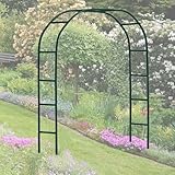 Stabiler Metall-Gartenbogen für Blumen und Pflanzen, abnehmbarer Boden,...