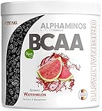 BCAA Pulver 300g Wassermelone, TESTSIEGER Alphaminos BCAA 2:1:1 Drink,...