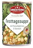 DREISTERN Festtagssuppe 400ml I Mit Fleischbällchen und Eierstich I...