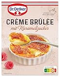 Dr. Oetker Crème Brûlée mit Karamellzucker, 12er Pack Dessertpulver zur...