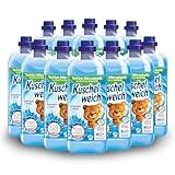 Kuschelweich Weichspüler - 12 x 1 l für je 38 Wäschen, kuschlig-weich -...