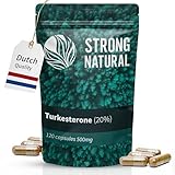 Turkesterone | 1000mg Tagesdosis | 120 Kapseln (hochdosiert) | 20:1 Extrakt...