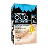 Permanente Coloration und Abfärbung von Garnier Olia superblond D+++