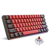 Snpurdiri 60% kabelgebundene mechanische Tastatur, Mini-Gaming-Tastatur mit...