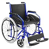 AIESI® Rollstuhl klappbar leicht selbstfahrend für Behinderte und ältere...