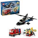 LEGO City Kombinationsset mit Hubschrauber, Löschauto und U-Boot und 3...