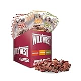 Wild West Beef Jerky, Mix Box 25g, 16er Pack mit 6x Original, 6x Honey BBQ,...