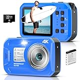 Unterwasserkamera 4K UHD, 64MP Autofocus Digitalkamera wasserdichte mit...