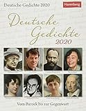 Deutsche Gedichte Wissenskalender. Tischkalender 2020. Tageskalendarium....