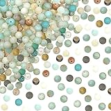 TOAOB 100 Stück 6mm Natürliche Steinperlen Amazonit Edelstein Perlen...