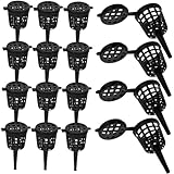 Angoily 50 Stück Düngerbehälter mit Deckel Tragbare...