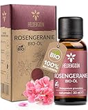 Heldengrün® BIO Rosengeranienöl [100% NATURREIN] - Echter Rosenduft -...