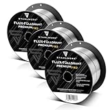 STAHLWERK MIG MAG Premium Schweißdraht - Fülldraht 3er Set E71T-GS Ø 0,9...