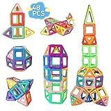mysoler Magnetische Bausteine 48 Teile mini Magnet Spielzeug Kinder DIY...