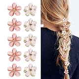 10 Stück Mini Diamant Haarspangen,Kleine Haarspangen Blumen-Haarspangen...
