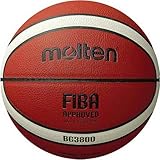 Molten BG3800 Basketball, Indoor, FIBA-Zulassung, Verbundleder, Größe 7,...
