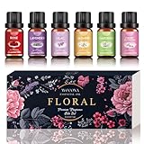 Wecona Blumige Ätherische Öle Set – 6x10ml ätherische Öle naturrein &...
