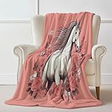 Kuscheldecke Wohndecke 150 x 200 cm - Flauschig Weich Rosa Sofa Decke,...