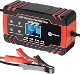 8A Ladegerät Autobatterie, 12V/24V KFZ Batterieladegerät...