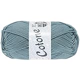 LANA GROSSA Cotone | Baumwollbasicgarn | Handstrickgarn aus 100% Baumwolle...